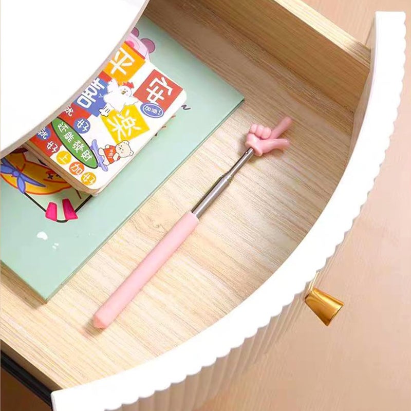 LVVXIXI Retractable Classroom Pointer, Pink Teacher Pointer Finger, Pointer Classroom Supplies for Elementary School Teachers, Kindergarten Teachers, Office Presentation Training - Image 3